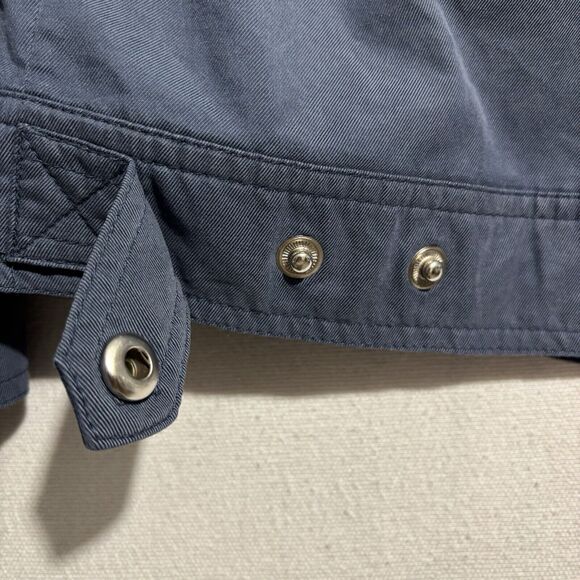 VTG London Fog Bomber Jacket Mens Small Full Vislon Zip Lightweight Blue - Picture 11 of 14